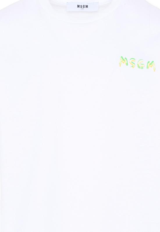 26SS [키즈] 엠에스지엠 티셔츠 S6MSJUTH003 001 WHITE - MSGM