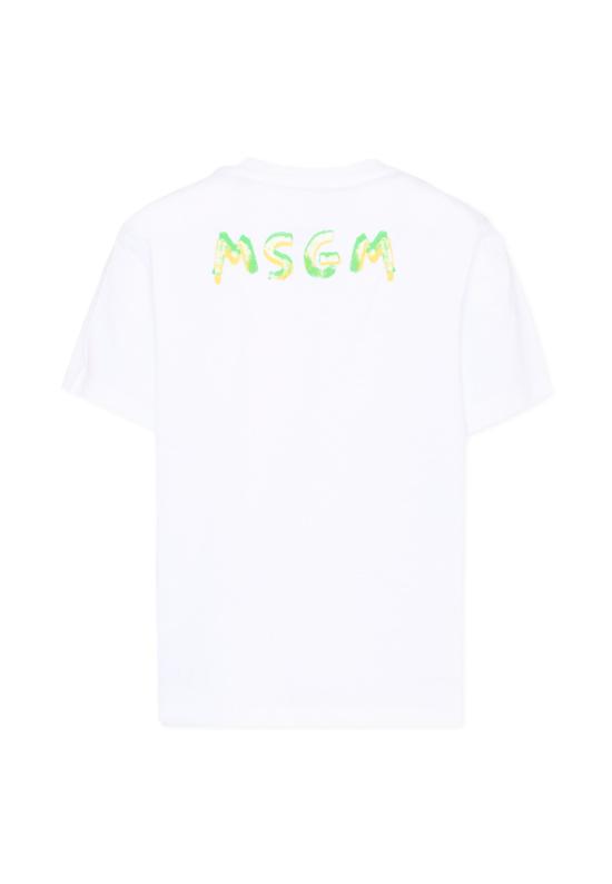 26SS [키즈] 엠에스지엠 티셔츠 S6MSJUTH003 001 WHITE - MSGM