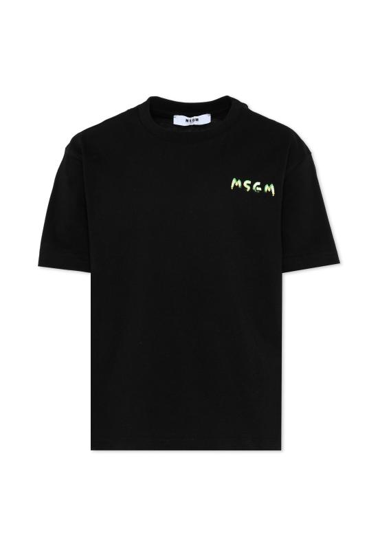 26SS [키즈] 엠에스지엠 티셔츠 S6MSJUTH003 110 BLACK