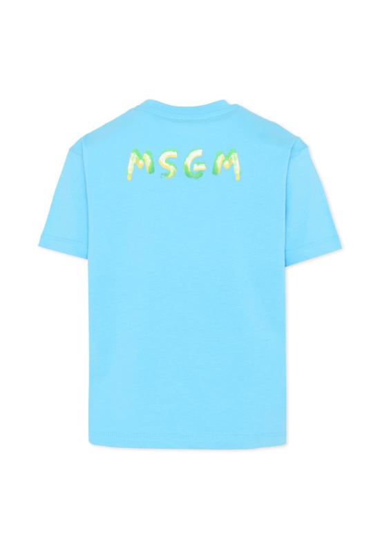 26SS [키즈] 엠에스지엠 티셔츠 S6MSJUTH003 MS073 LIGHT BLUE - MSGM