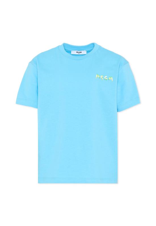 26SS [키즈] 엠에스지엠 티셔츠 S6MSJUTH003 MS073 LIGHT BLUE