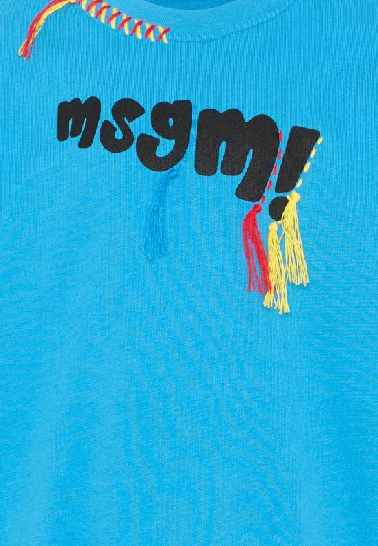 26SS [키즈] 엠에스지엠 캐시미어 니트 S6MSJUSW142 MS071 BLUE - MSGM