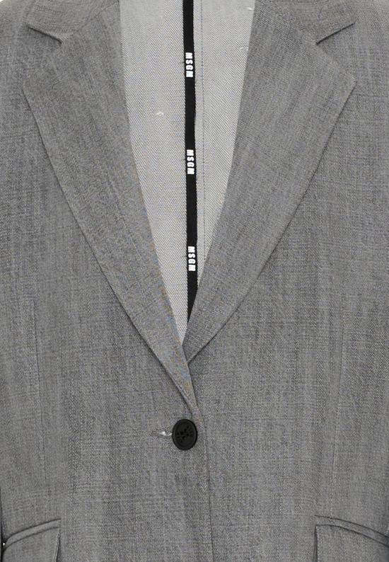 26SS [키즈] 엠에스지엠 자켓 S6MSJGJK020 102 GREY - MSGM