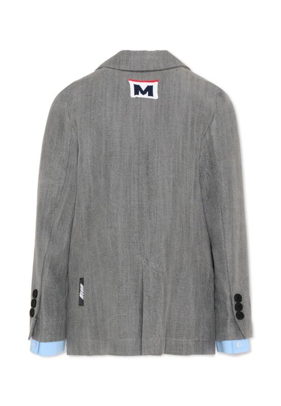 26SS [키즈] 엠에스지엠 자켓 S6MSJGJK020 102 GREY - MSGM