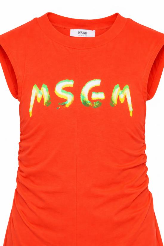 26SS [키즈] 엠에스지엠 원피스 S6MSJGDR064 MS074 ORANGE - MSGM