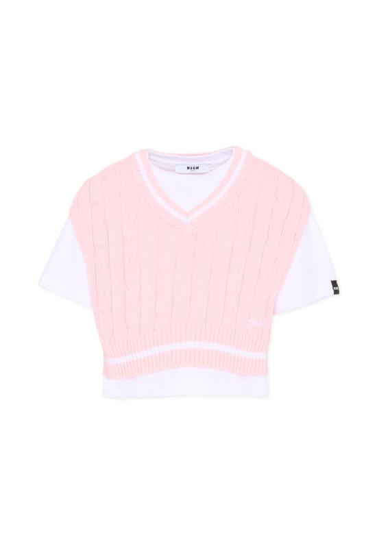 26SS [키즈] 엠에스지엠 티셔츠 S6MSJGTH034 001 78 PINK