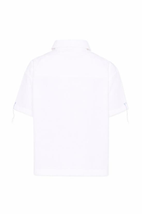 26SS [키즈] 엠에스지엠 셔츠 S6MSJUSI141 001 WHITE - MSGM