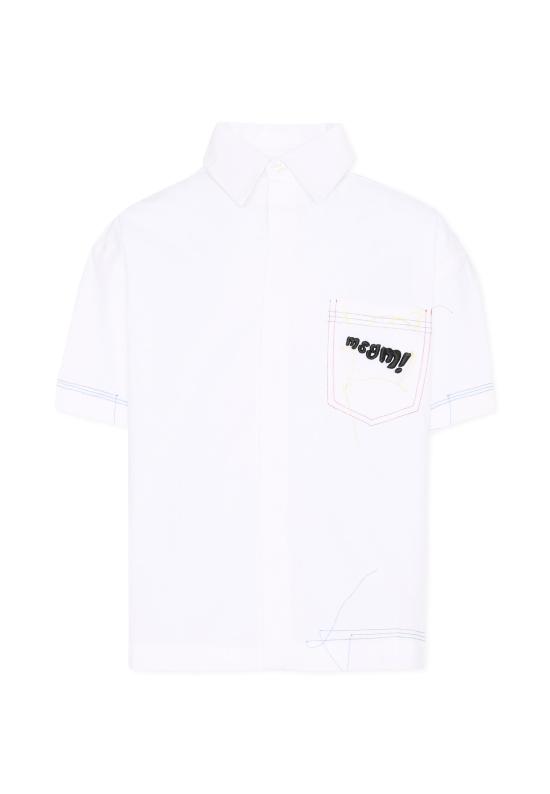 26SS [키즈] 엠에스지엠 셔츠 S6MSJUSI141 001 WHITE