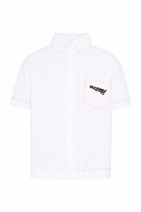 26SS [키즈] 엠에스지엠 셔츠 S6MSJUSI141 001 WHITE - MSGM