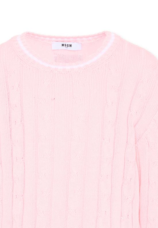 26SS [키즈] 엠에스지엠 캐시미어 니트 S6MSJUJP286 MS076 PINK - MSGM