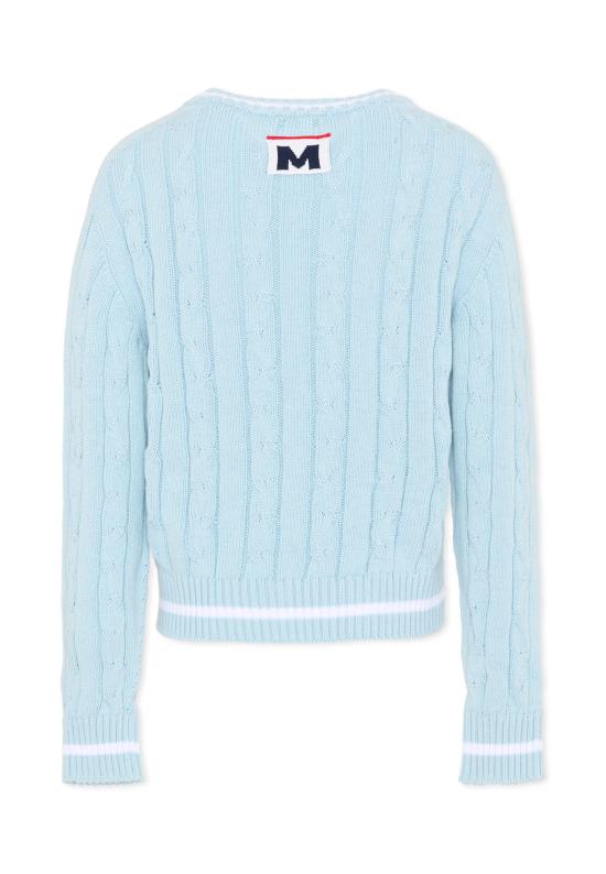 26SS [키즈] 엠에스지엠 캐시미어 니트 S6MSJUJP286 050 LIGHT BLUE - MSGM
