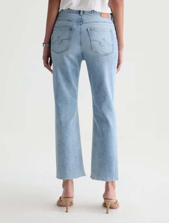  아드리아노 골드슈미드 데님 팬츠 Ag Jeans 브린리 스트레이트 크롭 진 - ADRIANO GOLDSCHMIED