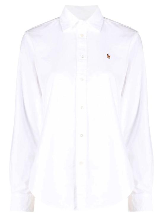 26FW 폴로 랄프로렌 포니 로고 옥스포드 셔츠 211891377 003 BSR WHITE
