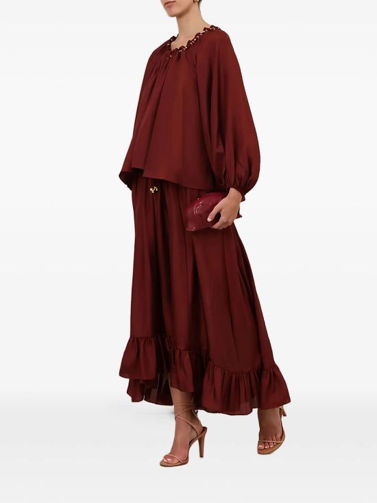 26FW 짐머만 블라우스 8428TSS261 MER MERLOT - ZIMMERMANN