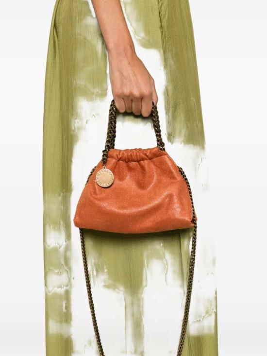 26FW 스텔라 맥카트니 팔라벨라 드로스트링 숄더백 7B0144WP0735 7510 TANGERINE - STELLA MCCARTNEY