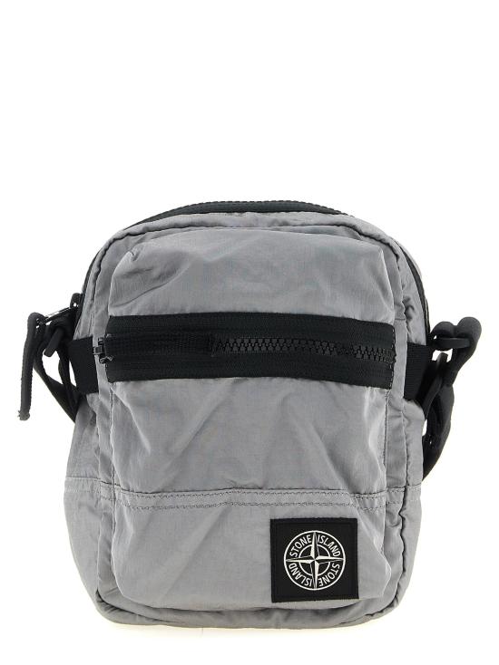 26SS 스톤 아일랜드 코티드 나일론 메탈 에코닐 크로스바디백 L1S15 9200015 S0251 V0061 Pearl grey
