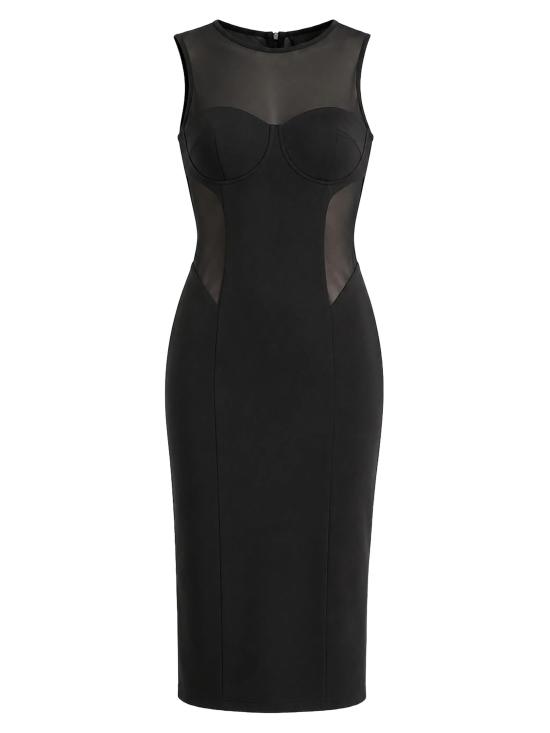 26SS 파트리지아페페 미디 원피스 2A3047A737 K103 NERO - PATRIZIA PEPE