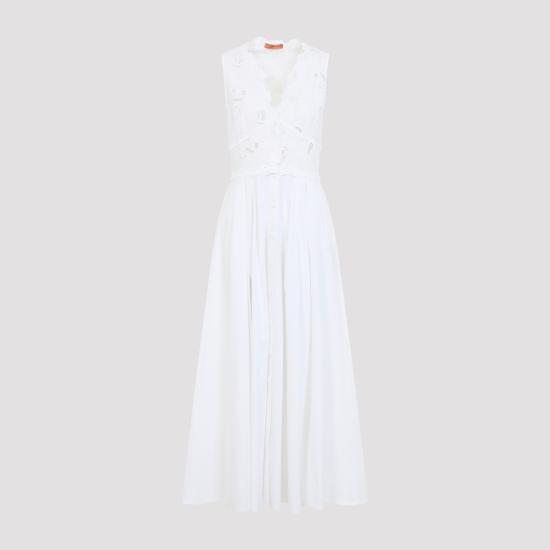 26SS 에르마노 설비노 롱 원피스 D484Q301QDV 10601 WHITE - ERMANNO SCERVINO