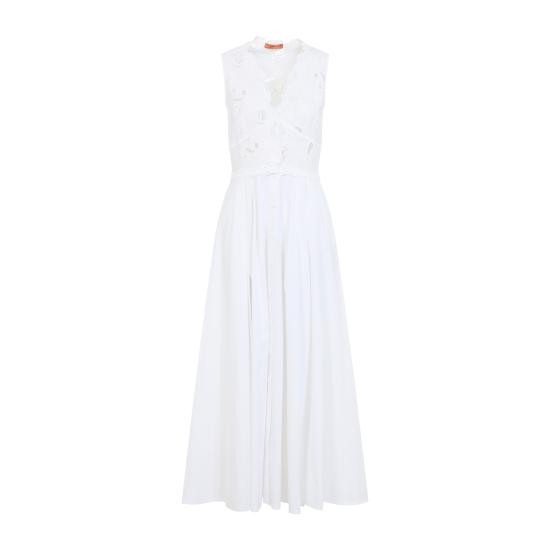 26SS 에르마노 설비노 롱 원피스 D484Q301QDV 10601 WHITE