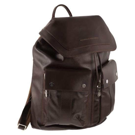  브루넬로 쿠치넬리 백팩 MBCIBU325 BURGUNDY - BRUNELLO CUCINELLI
