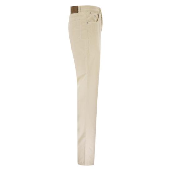 26FW 브루넬로 쿠치넬리 스트레이트 팬츠 M279NI1780 WHITE - BRUNELLO CUCINELLI