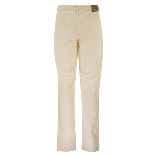 26FW 브루넬로 쿠치넬리 스트레이트 팬츠 M279NI1780 WHITE - BRUNELLO CUCINELLI