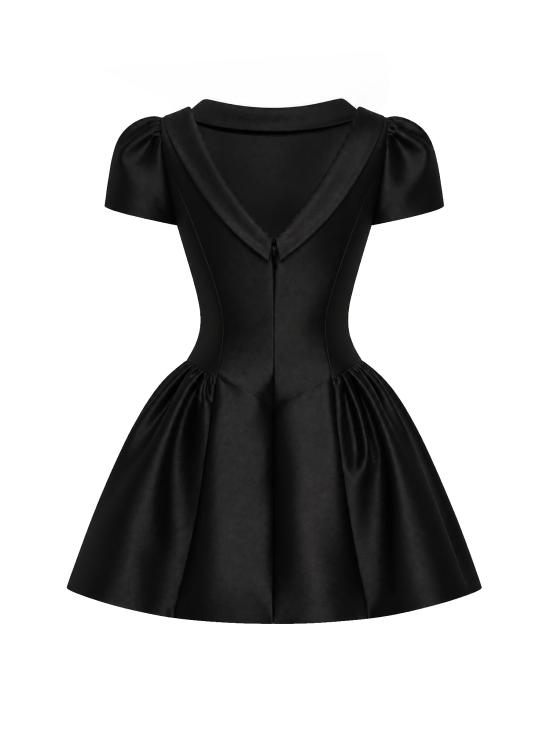 26FW 셀프 포트레이트 숏 원피스 PF26097S B BLACK - SELF PORTRAIT