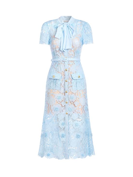 26FW 셀프 포트레이트 롱 원피스 PF26111M BL Blue
