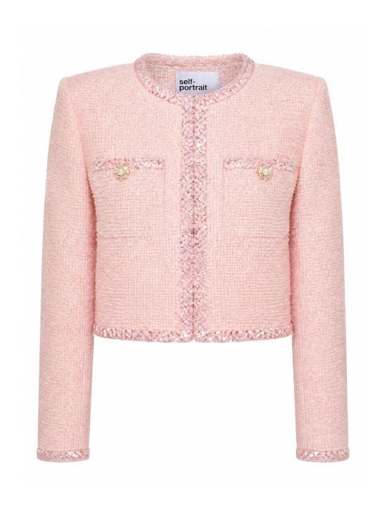 26FW 셀프 포트레이트 수트 자켓 PF26112J PINK
