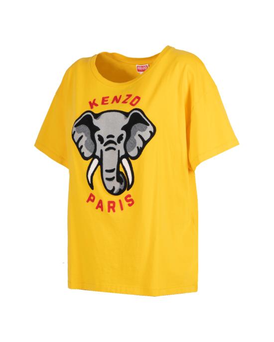  겐조 엘리펀트 릴렉스 티셔츠 FD52TS0024SO 40 golden yellow GIALLO - KENZO