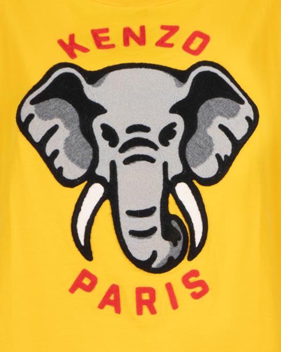  겐조 엘리펀트 릴렉스 티셔츠 FD52TS0024SO 40 golden yellow GIALLO - KENZO