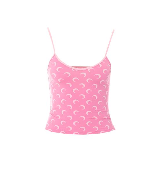 26SS 마린세르 문 프린트 저지 스트랩 탑 WTO508A CJER0001PK30 Pink