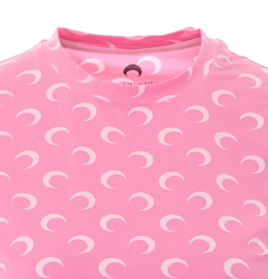 26SS 마린세르 문 프린트 저지 숏 슬리브 탑 UTS001A CJER0001PK30 Pink - MARINE SERRE