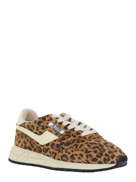 26FW 오트리 릴윈드 스니커즈 WWLWUJ02LIGHTLEOPARDRUTABAGA Brown - AUTRY