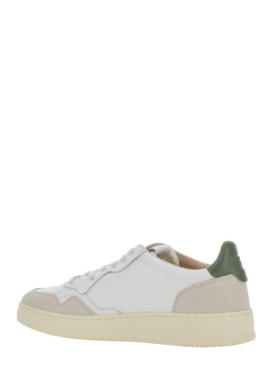 26FW 오트리 메달리스트 로우 스니커즈 AULMLS17WHITEBRONZEGREEN - AUTRY