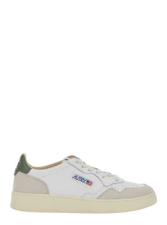 26FW 오트리 메달리스트 로우 스니커즈 AULMLS17WHITEBRONZEGREEN