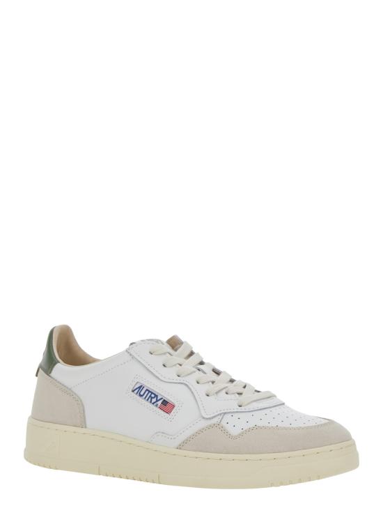 26FW 오트리 메달리스트 로우 스니커즈 AULMLS17WHITEBRONZEGREEN - AUTRY