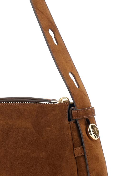 26FW 토리버치 로미 스웨이드 숄더백 177365200 Brown - TORY BURCH