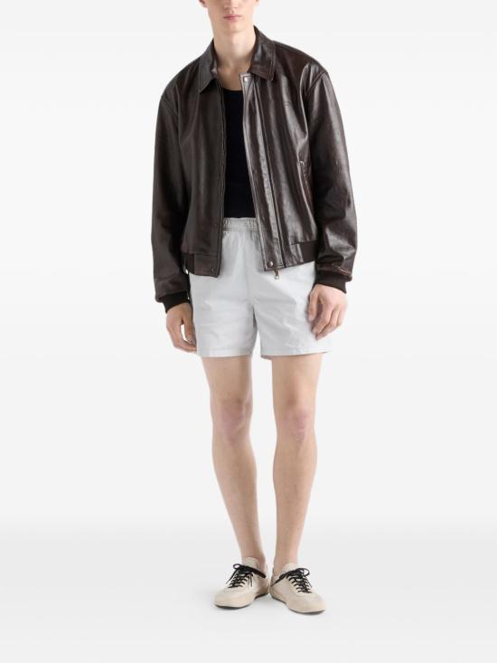 26FW 프라다 가죽 자켓 UPW622SOOO16IL F0003 Brown - PRADA