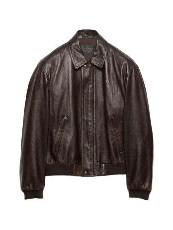 26FW 프라다 가죽 자켓 UPW622SOOO16IL F0003 Brown