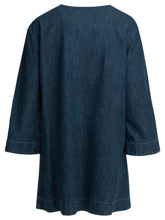 26SS 발렌티노 가라바니 미디 원피스 8B3DA03B9YA 558 DENIM - VALENTINO GARAVANI