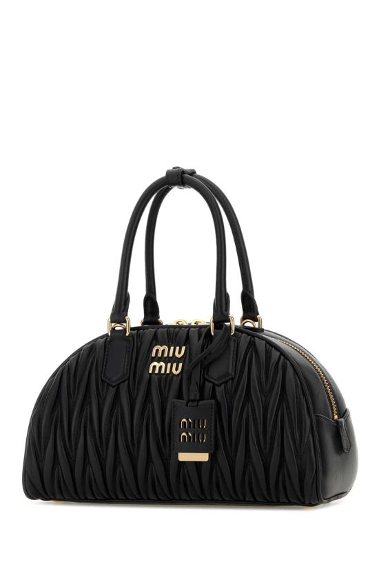  미우미우 아르카디 탑핸들 토트백 5BB197AN88 F0002 BLACK - MIU MIU