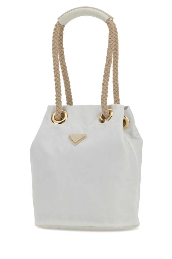 26FW 프라다 마리너 리나일론 스몰 버킷백 1BE0822HG8 F0009 WHITE - PRADA