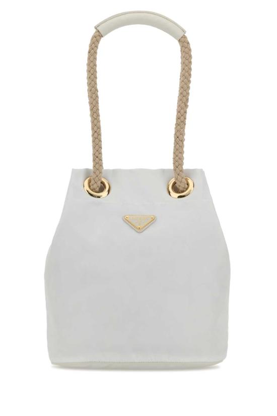 26FW 프라다 마리너 리나일론 스몰 버킷백 1BE0822HG8 F0009 WHITE