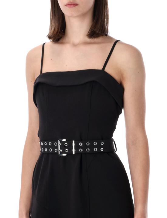 26SS 가니 롱 원피스 A1030559 099 BLACK - GANNI