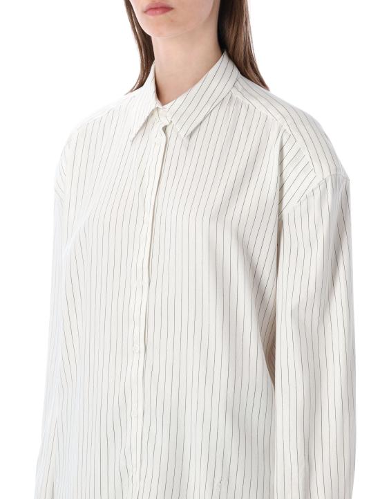 26SS 더프랭키샵 셔츠 CHFS22112848 WHITEBLAC WHITE BLACK STRIPE - THE FRANKIE SHOP