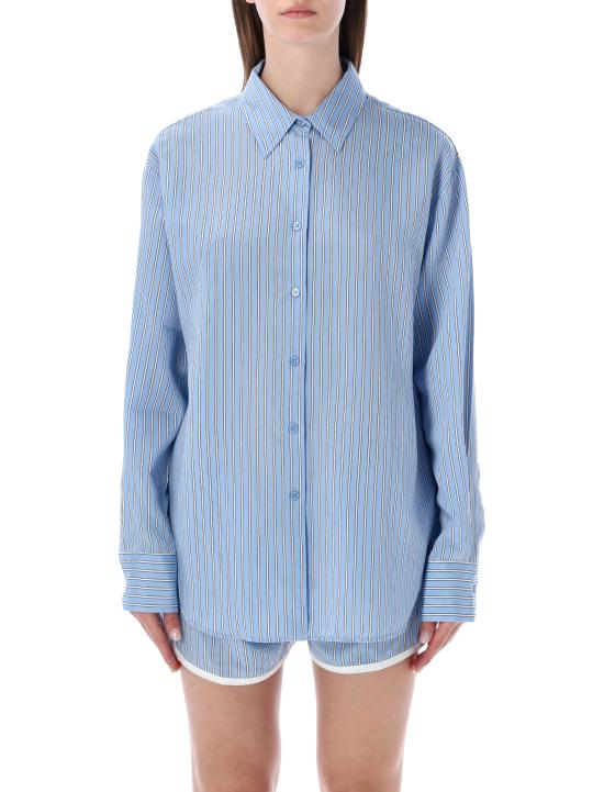 26SS 더프랭키샵 셔츠 CHFS22078923 BLUEWHITE BLUE WHITE STRIPES