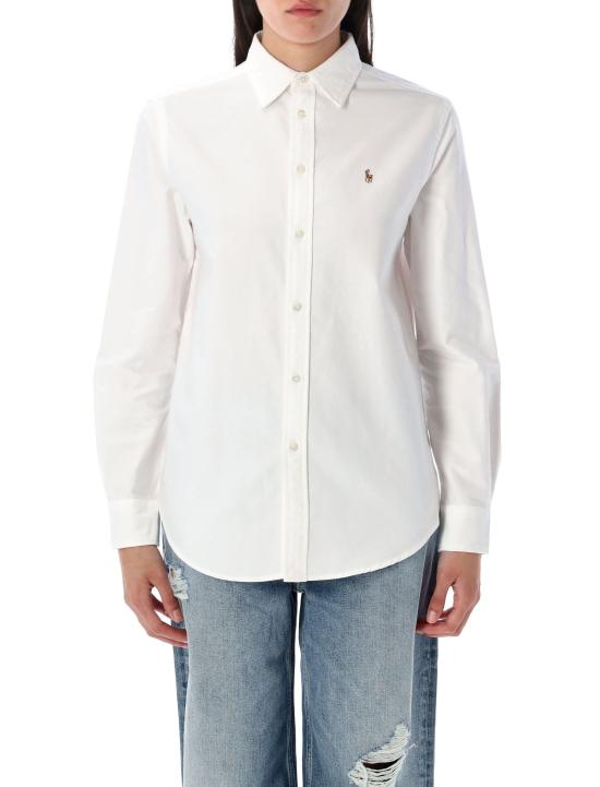 26FW 폴로 랄프로렌 클래식 핏 코튼 셔츠 211970736 001 WHITE