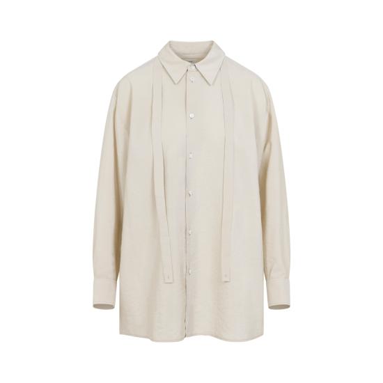  르메르 롱 셔츠 타이 드라이 실크 SH1282 LF1308BG235 BEIGE