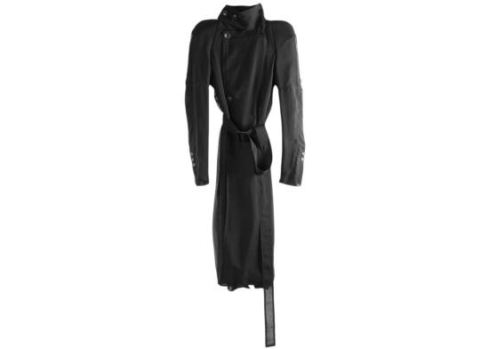 26SS 릭 오웬스 트렌치 코트 RO01F6953NCV 09 BLACK